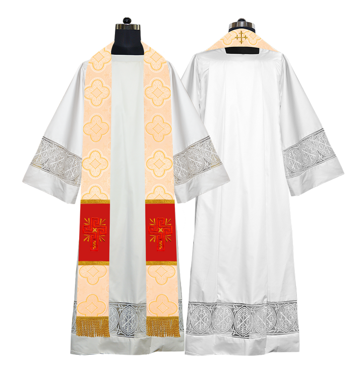 Glory Cross Embroidered Priest Stole