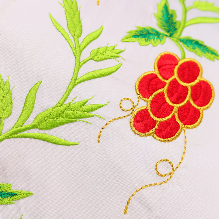 Stole with Adorned Grapes Embroidery