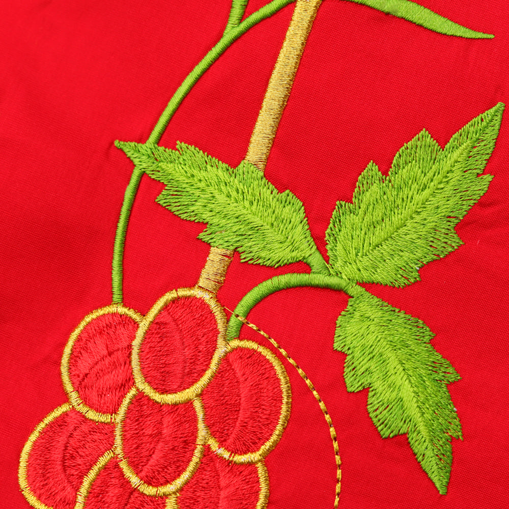 Stole with Adorned Grapes Embroidery