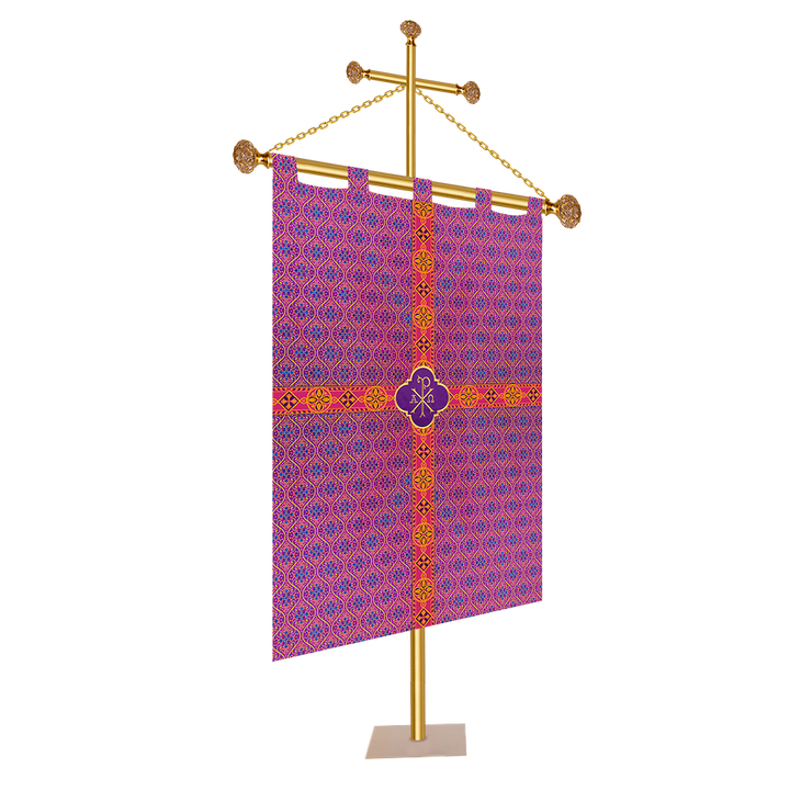 Church Banner with Liturgical Motif
