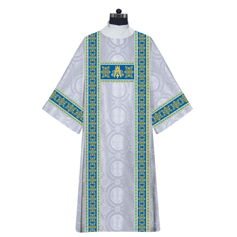 Marian Dalmatic Vestment with Trims