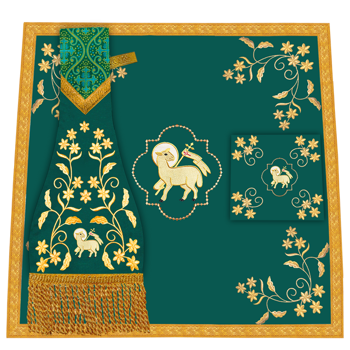 Set of Four Fiddleback with Floral design