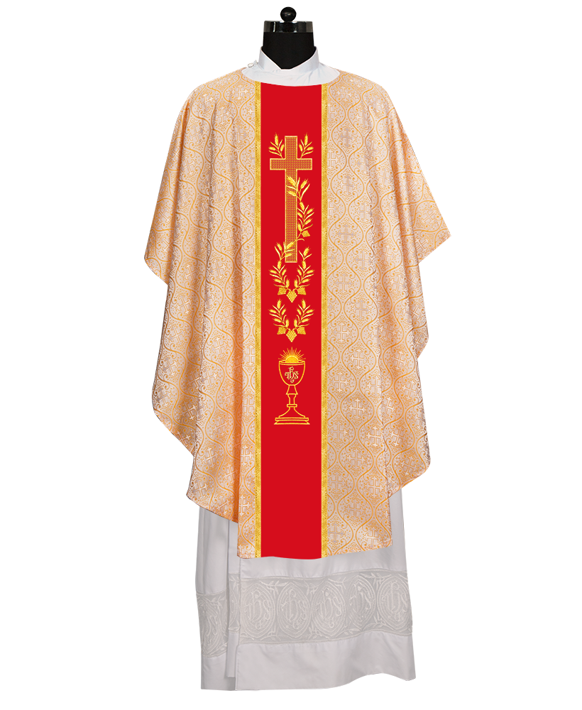 Gothic Chasuble with adorned embroidery