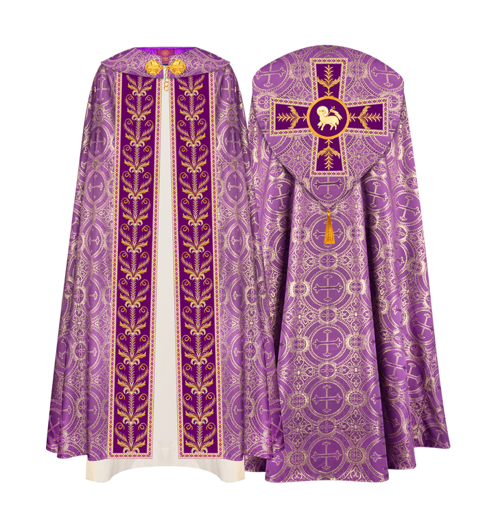 Gothic Cope Vestments Adorned With Detailed Braids