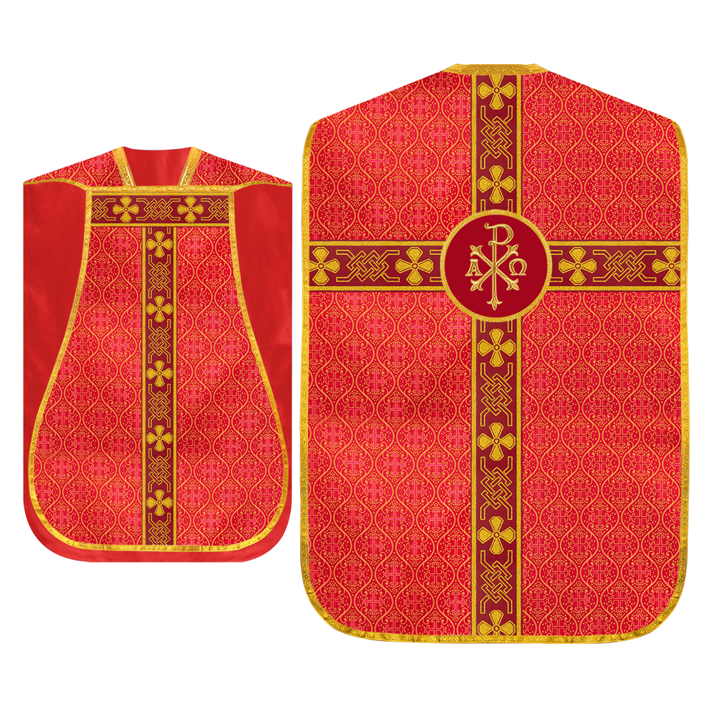 Roman chasuble adorned with lace