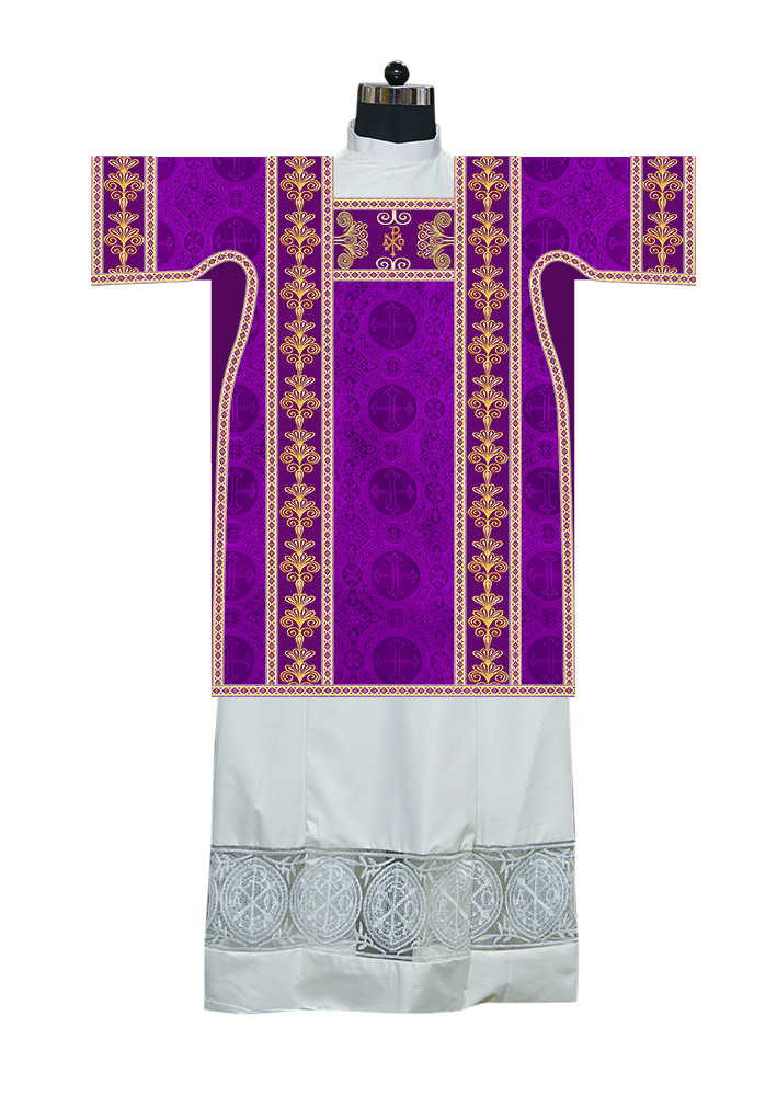 Tunicle Vestment with Motif and Trims