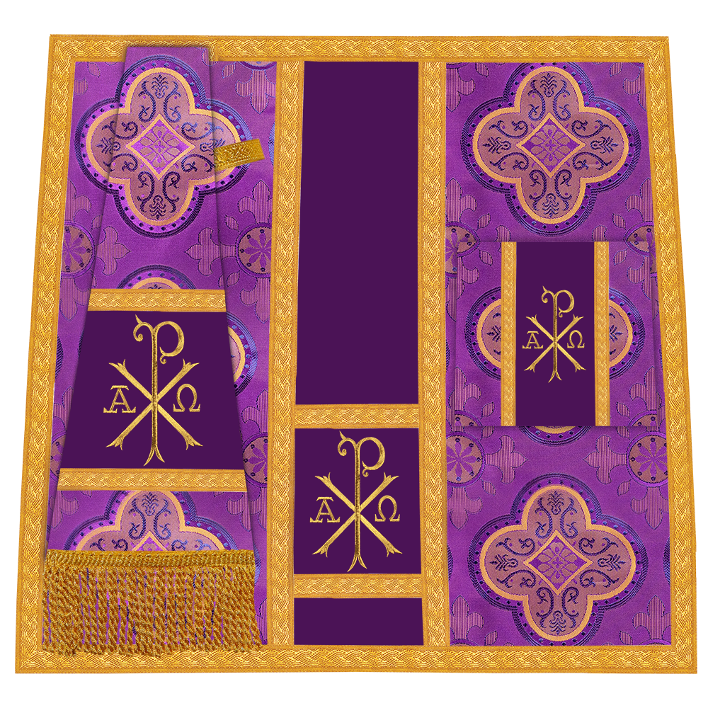 Gothic Chasuble with Ornate Braided Trims