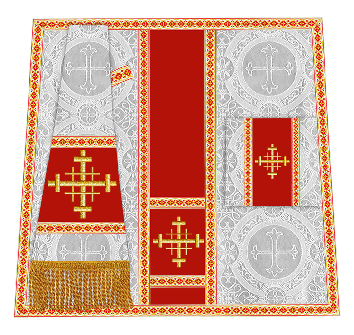 Enhanced Gothic Cope Vestments With Liturgical cross