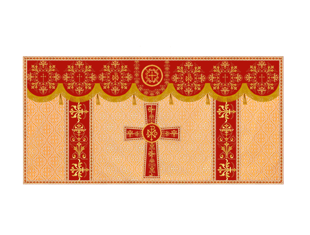 Altar Cloth with Spiritual Motif and Trims