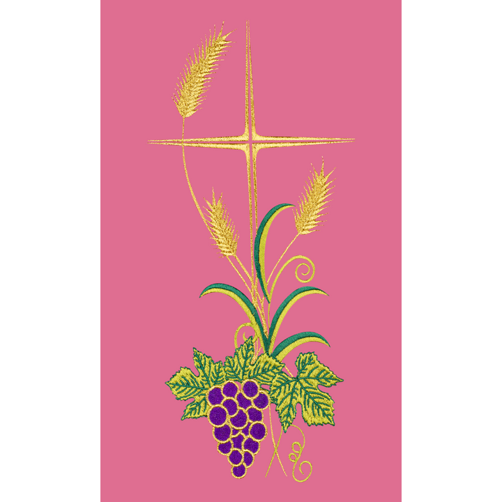 Deacon stole with Wheat and Grapes Embroidery