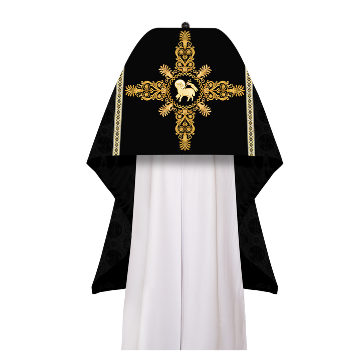 Humeral Veil Vestment with Embroidery and Spiritual Motif