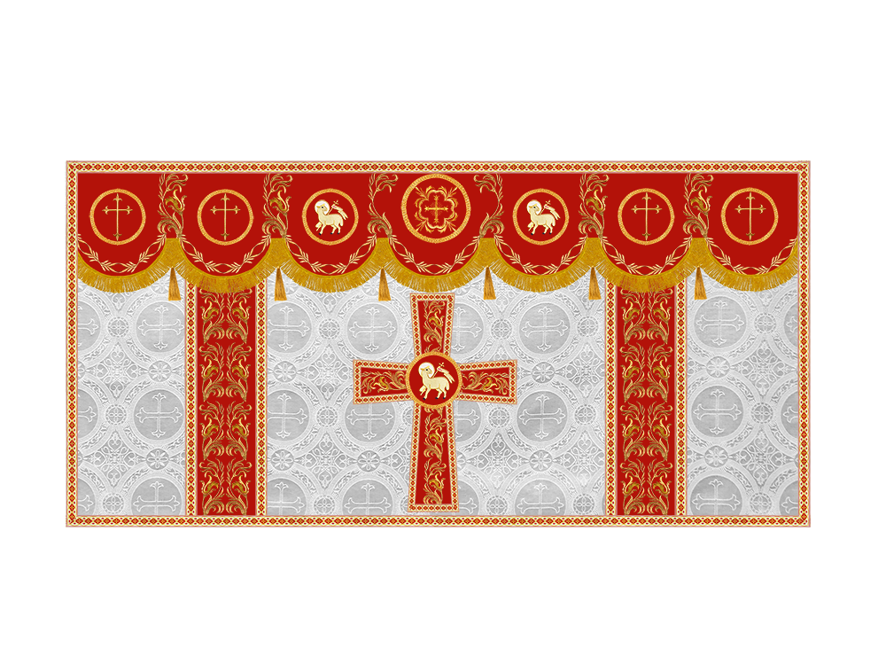 Altar Cloth with Liturgical Motif and Trims