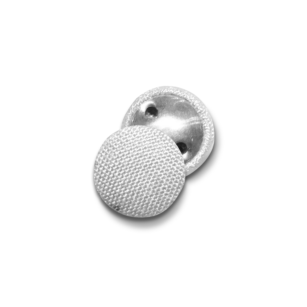 White Fabric Covered Button PSG VESTMENTS