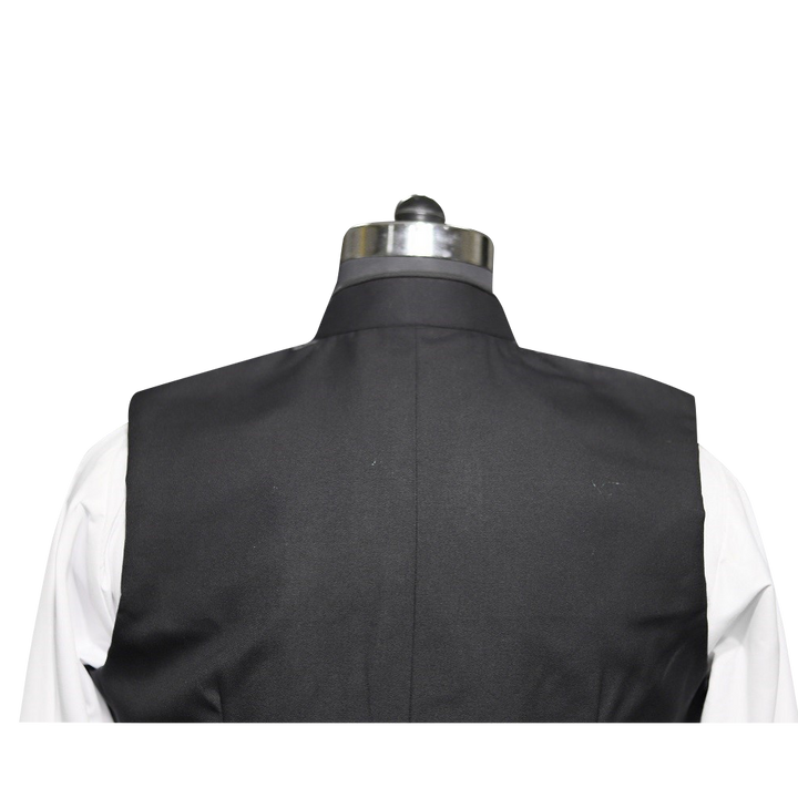 Black Clergy Vest with Trims
