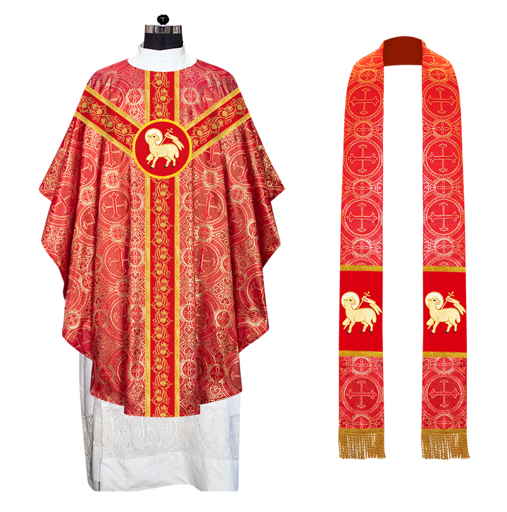 Gothic Chasuble with Grapes Embroidery