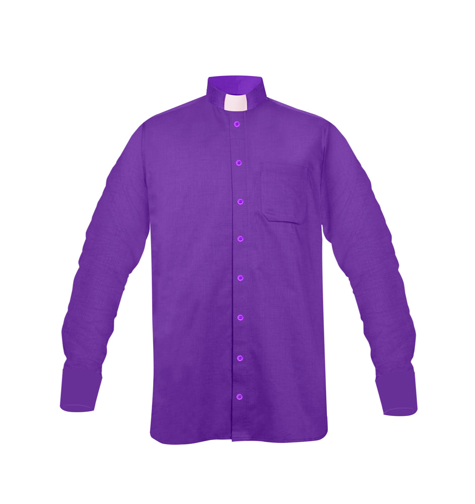 Clergy Shirt with Tab collar - Violet