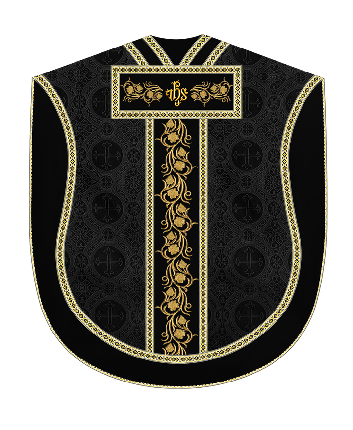 Borromean Chasuble Vestment With Grapes Embroidery and Trims