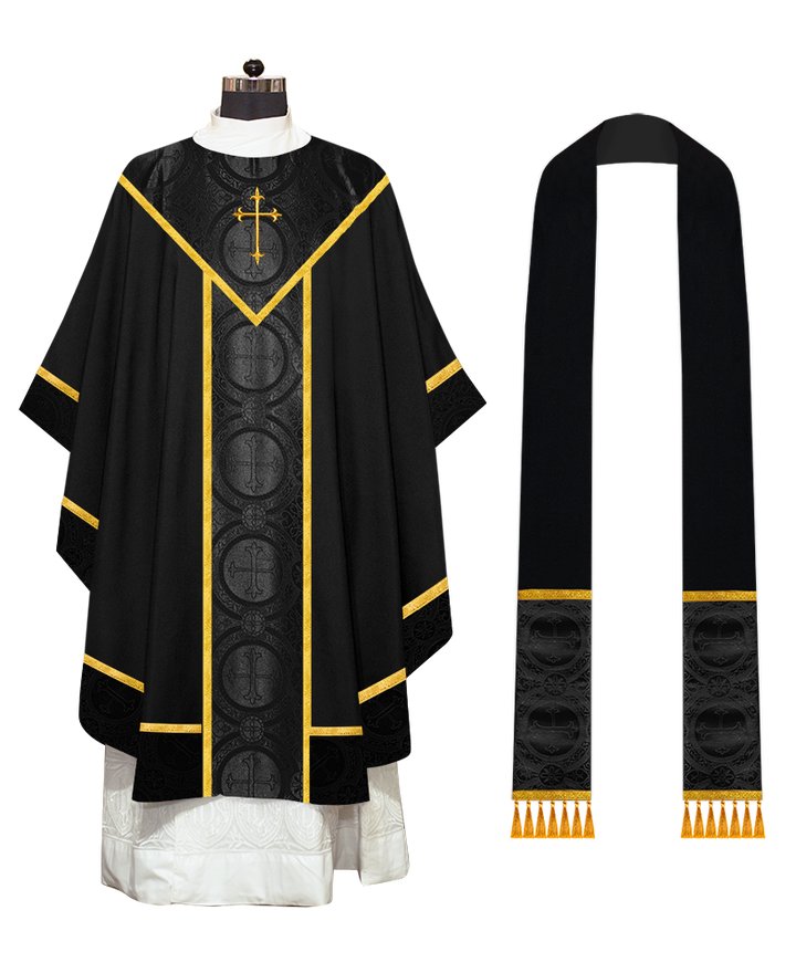 Adorned Gothic Chasuble Vestment