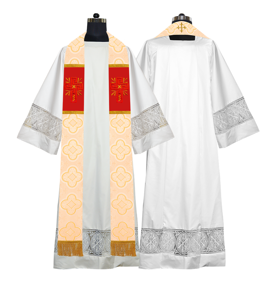 Glory Cross Embroidered Clergy Stole