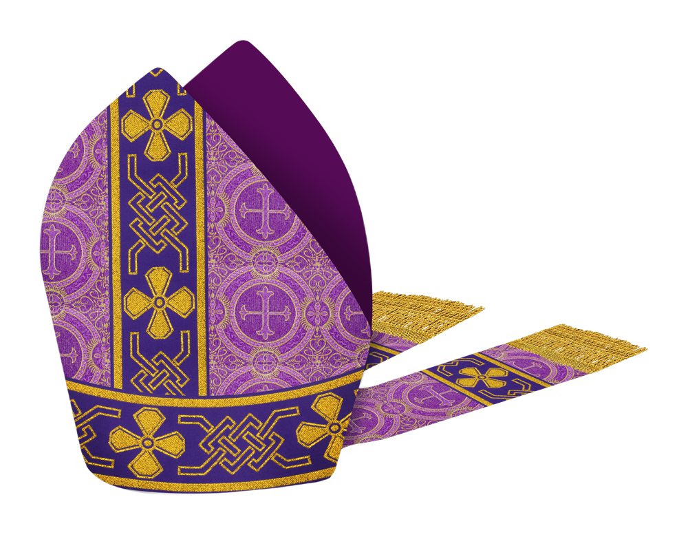 Holy Catholic Mitre With Adorned Lace