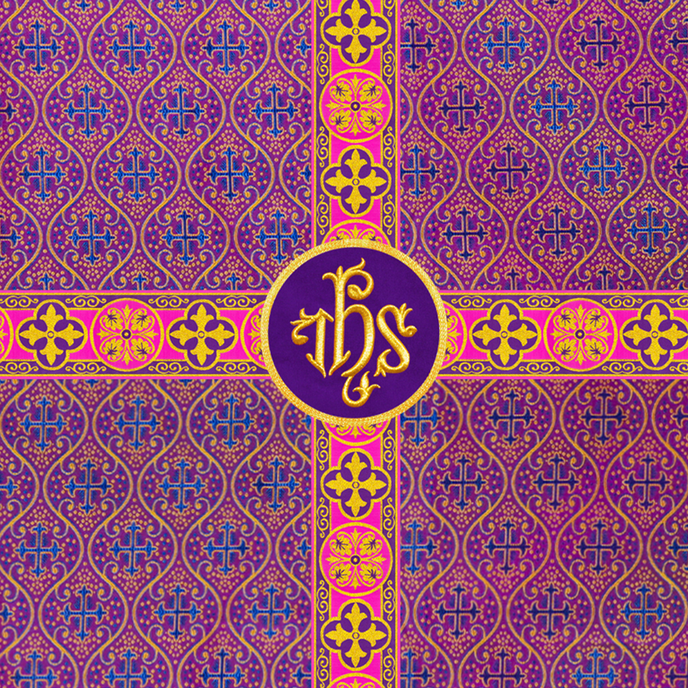 Spiritual Church Banner with Orphrey Trims