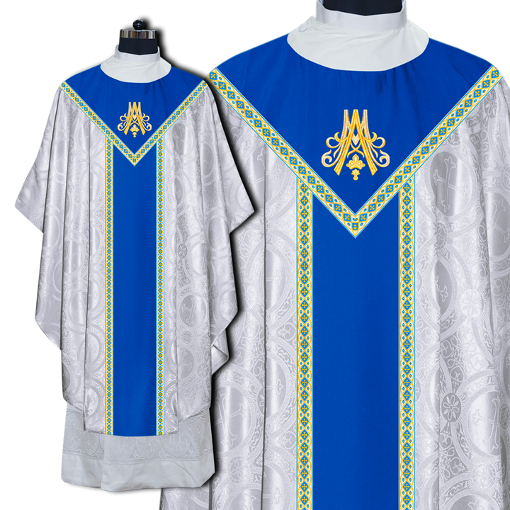 Marian Style Gothic Chasuble with trims