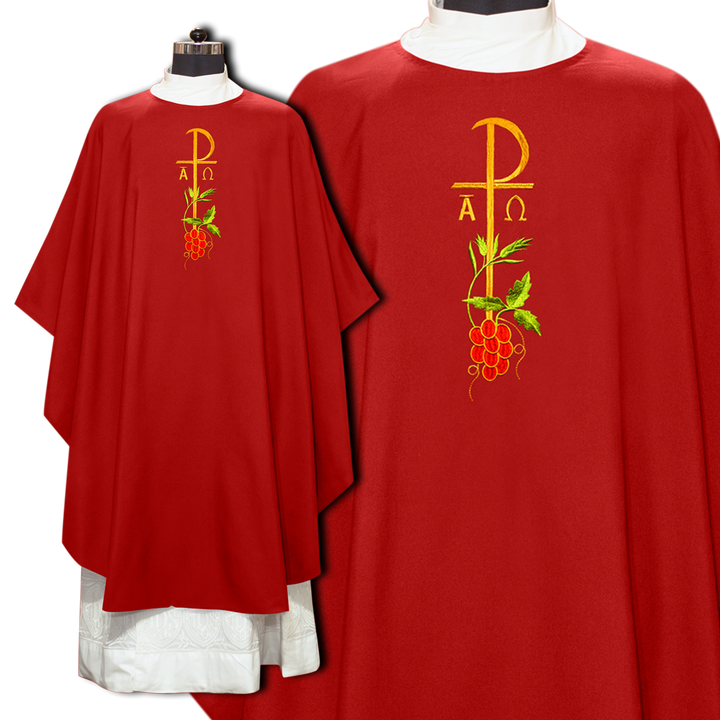 Gothic Chasuble with Spiritual Motif