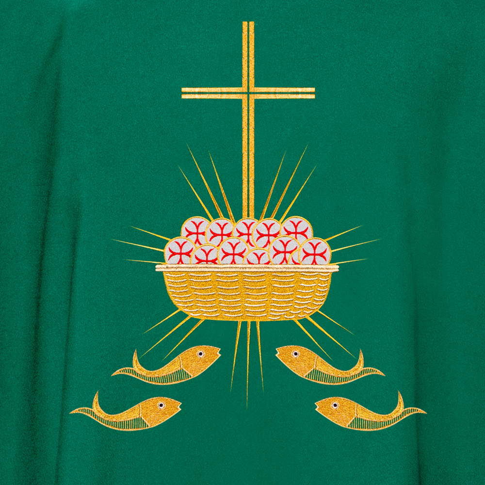 Gothic Chasuble with Bread and Fish Motif