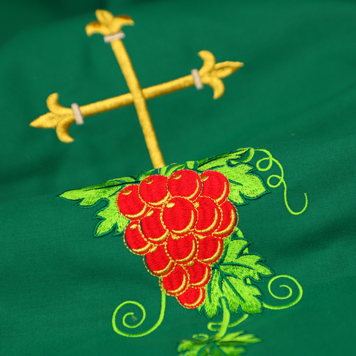 Gothic Chasuble with Grapes and Cross Motif