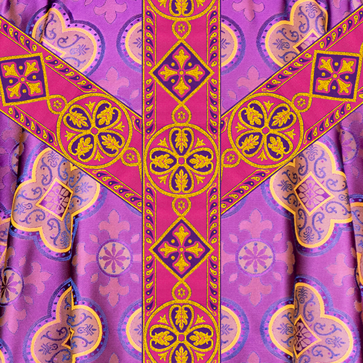 Pugin Chasuble with Woven Braided Trims