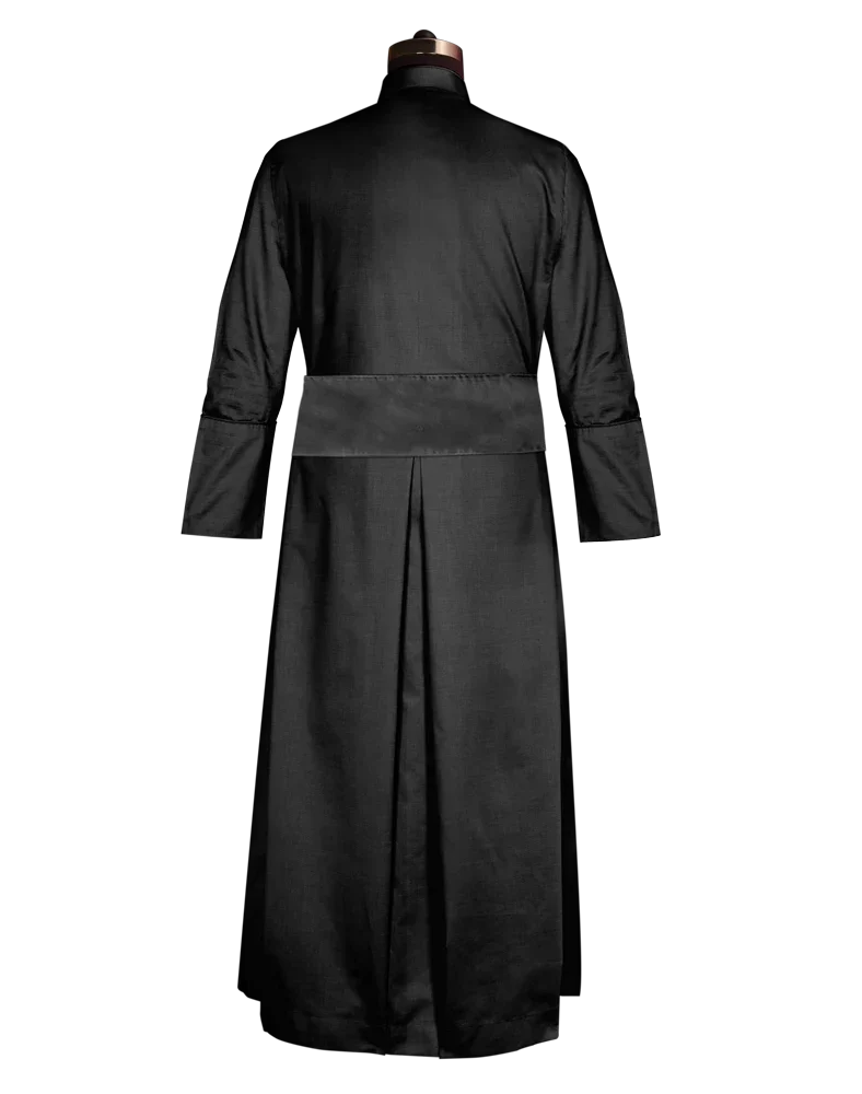 Clergy Cassock - 100% Giza Cotton with Purple Trims PSG VESTMENTS Clergy Cassock - 100% Giza Cotton with Purple Trims PSG VESTMENTS