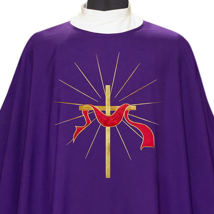 Lenten Chasuble with Cross Design