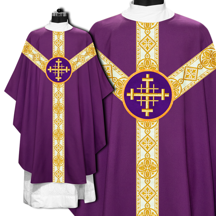 Gothic Chasuble Vestment with motifs