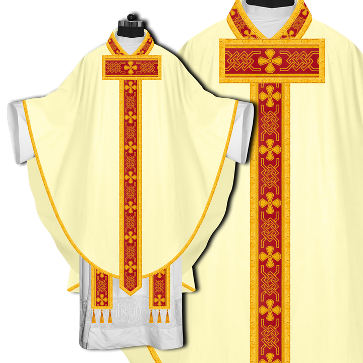 Gothic Chasuble Enhanced with Braided Trims