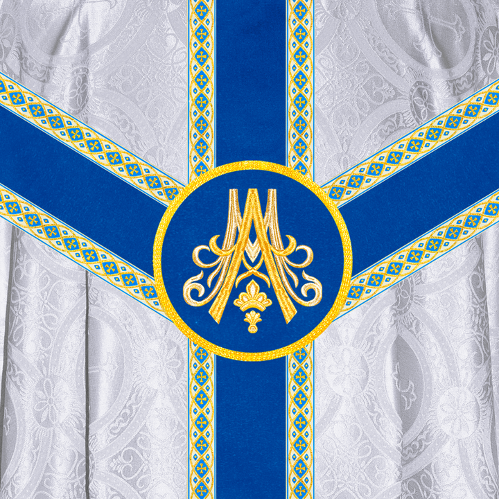 Marian Gothic Chasuble Vestment with Trims