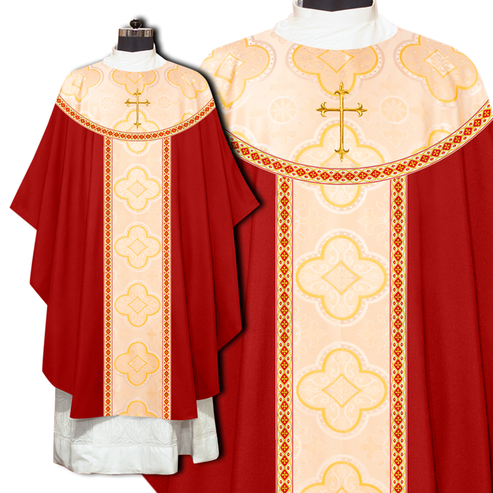 Gothic Chasuble Vestments with liturgical trims