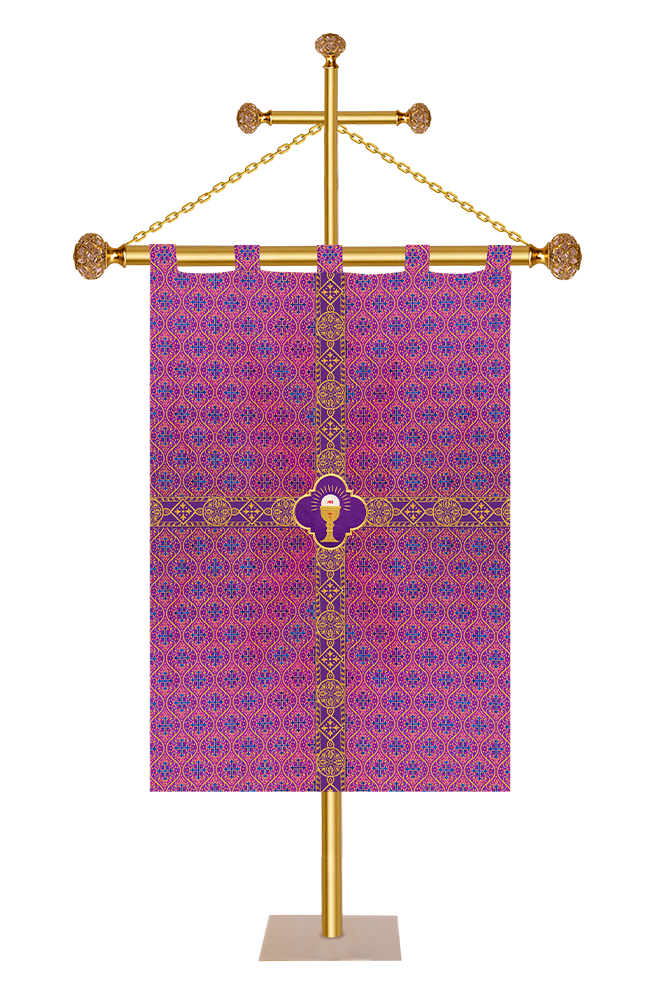Church Banner with Adorned Trims