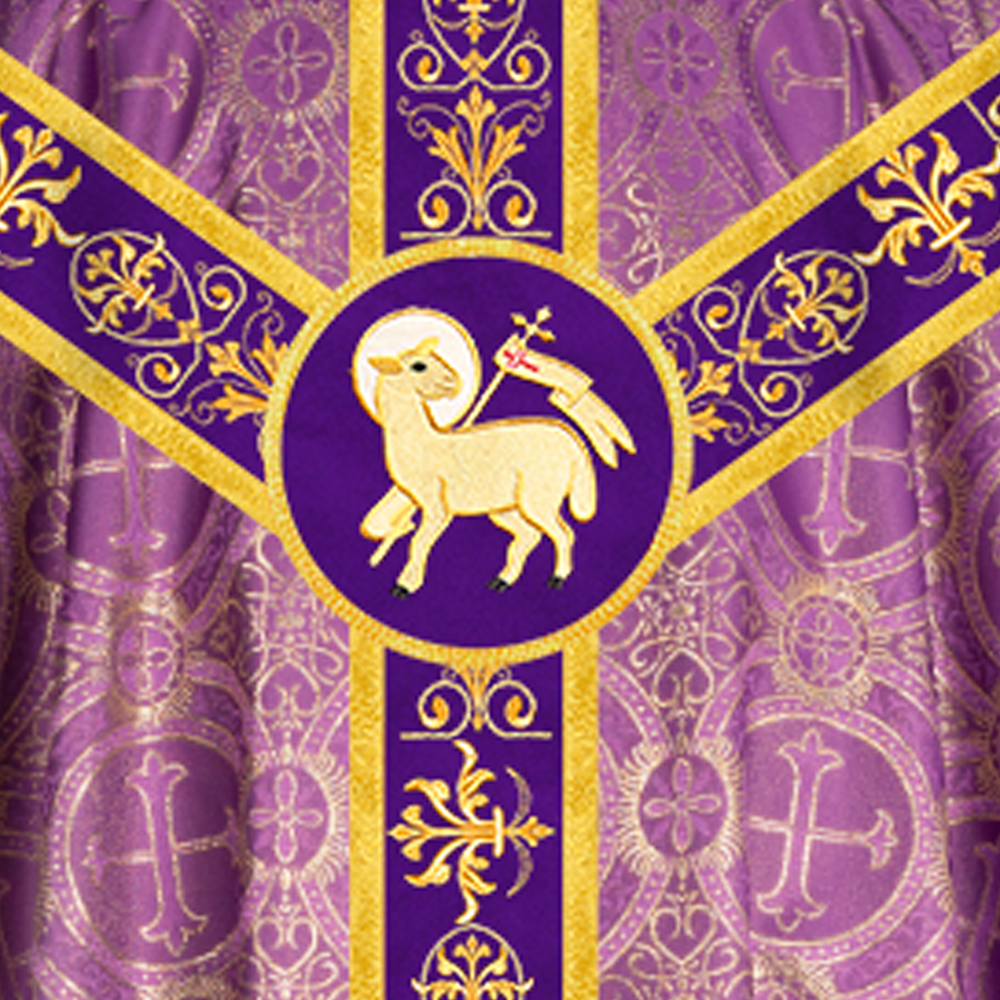 Gothic Chasuble with Ornate Lace