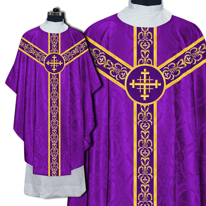 Gothic Style Chasuble with Embroidered Lace