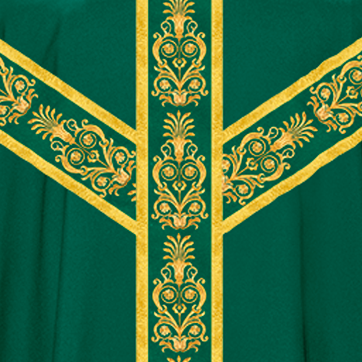 Golden Embroidery Gothic Chasuble Vestment