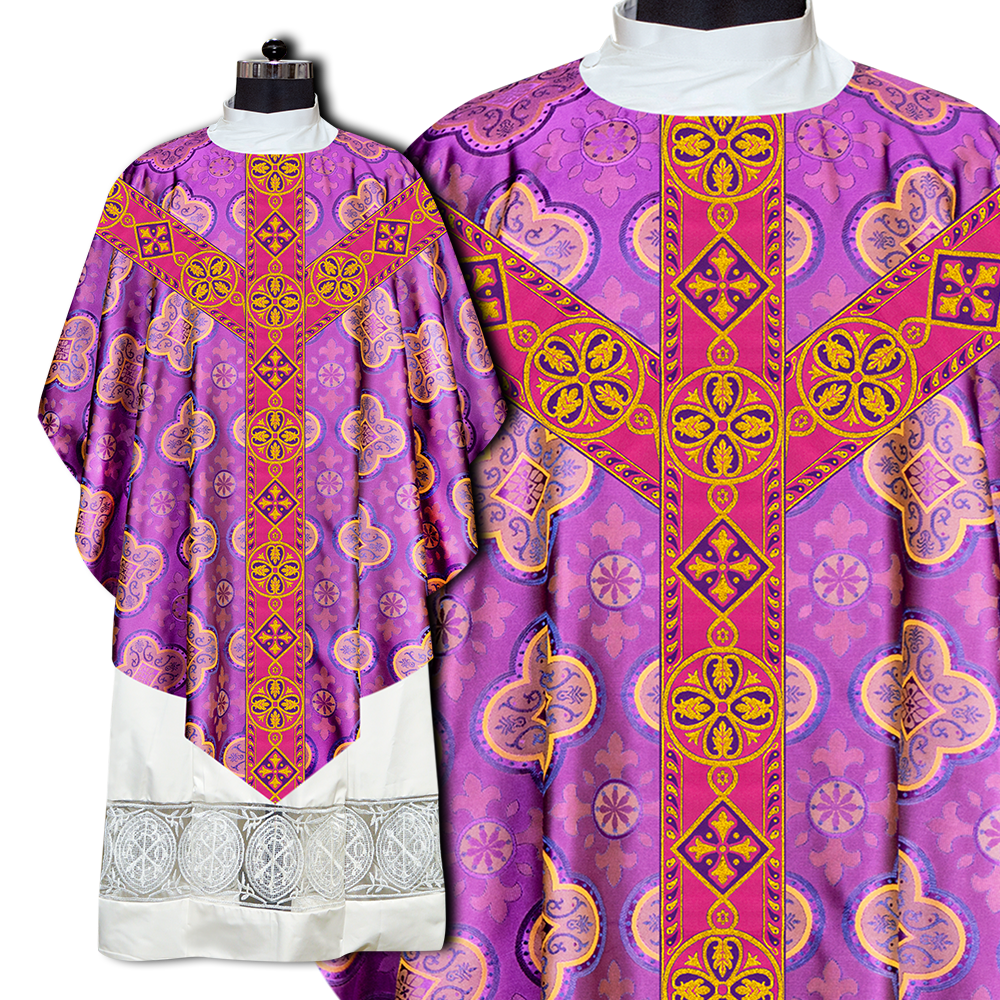 Pugin Chasuble with Woven Braided Trims