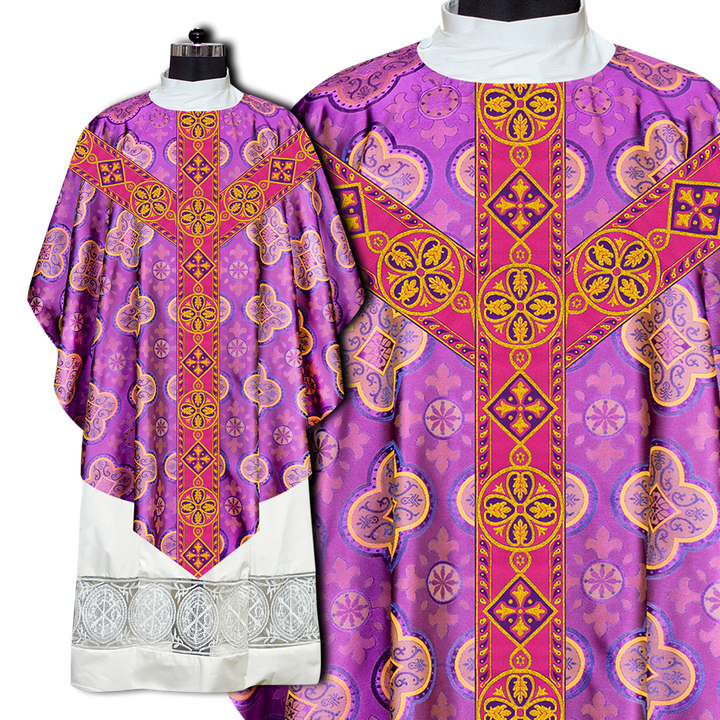 Pugin Chasuble with Woven Braided Trims