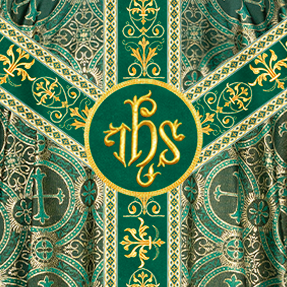 Gothic Chasuble With Adorned Braids And Trims