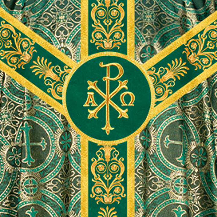 Gothic Style Chasuble with Ornate Lace