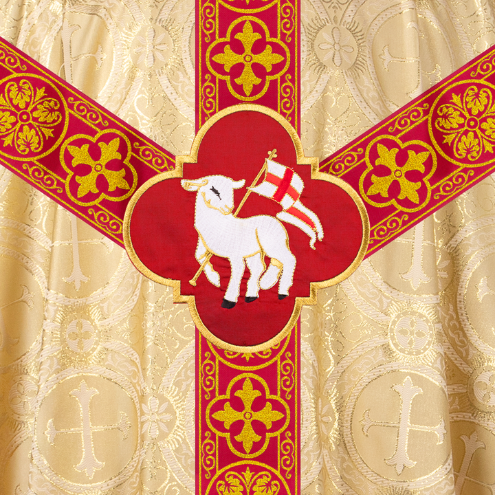 Gothic Chasuble with Ornate Braided Trims