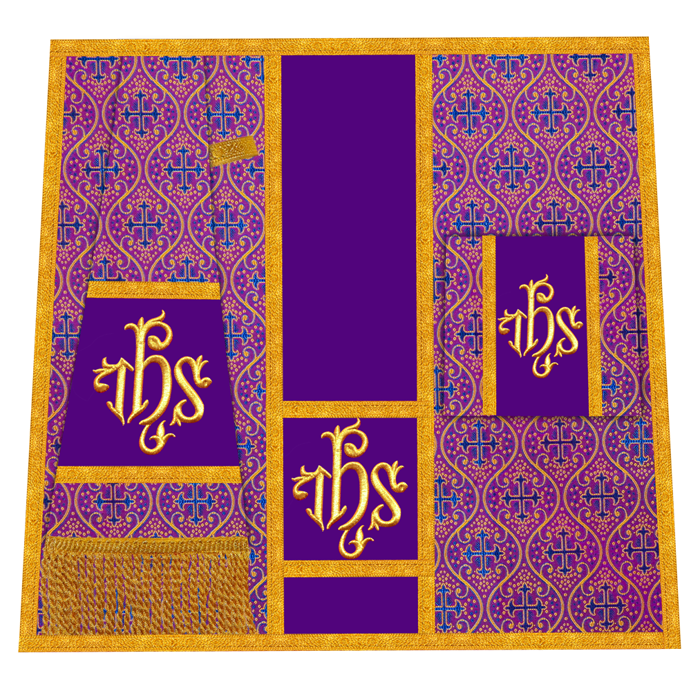 Gothic Cope Vestment with Y Type Embroidered Motif