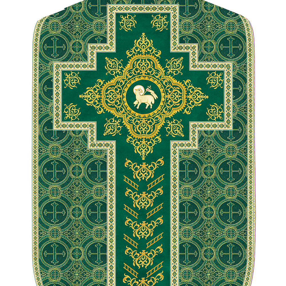 Set of Four Embroidered Roman Chasuble