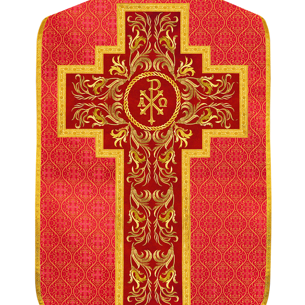 Set of Four Liturgical Roman Chasuble Vestment