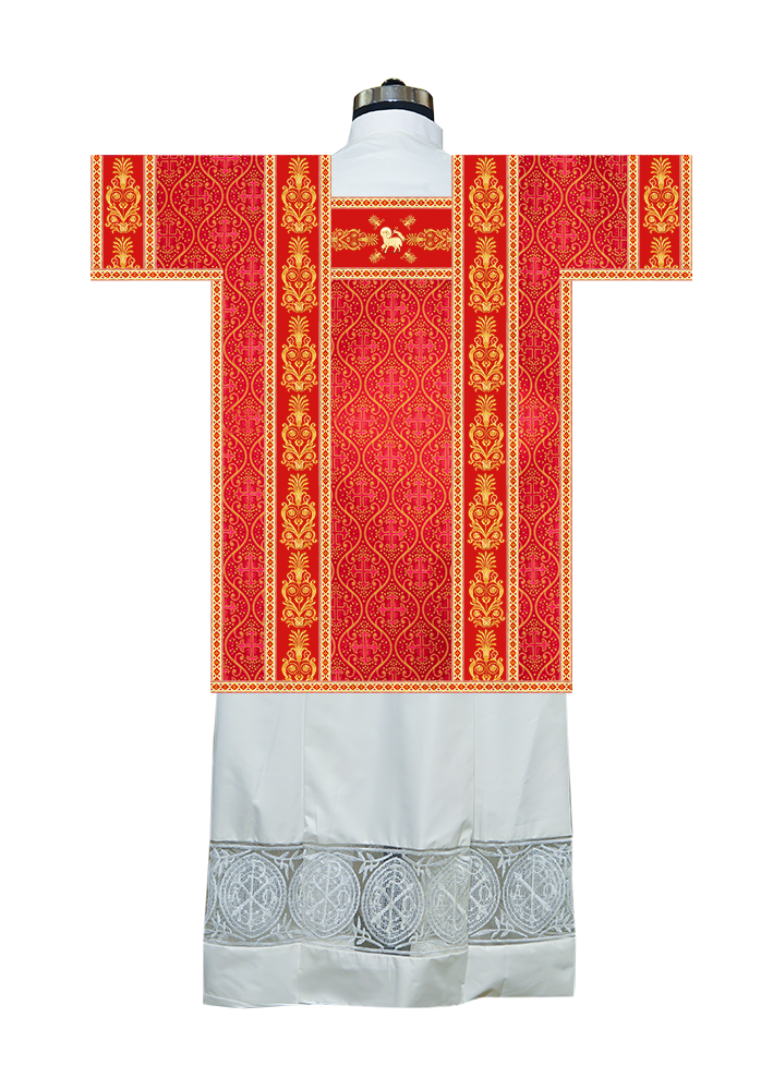 Tunicle Vestment with Braided Orphrey