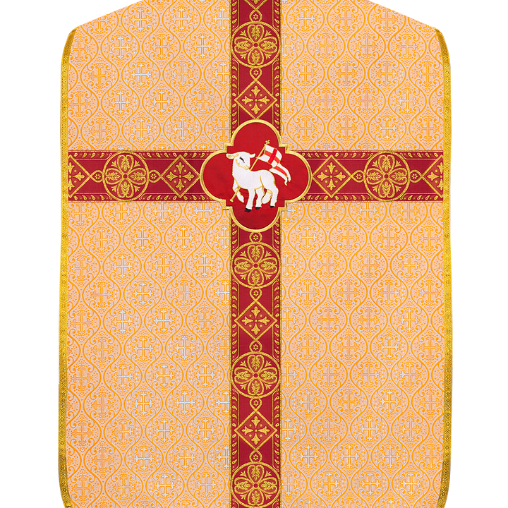 Roman Chasuble Vestments with braided orphrey